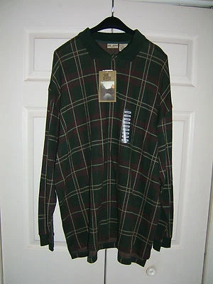 Men’s Green Red White Striped Sun River Clothing Co. Shirt Size XL (NEW) - Image 1 of 4