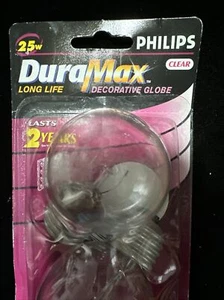 25watt DuraMax Decorative Clear Globe Lightbulbs - Picture 1 of 3