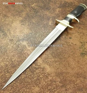 Rare Hand Forged J2 Steel Battle Ready Hunting Sub Hilt Dagger Knife - Picture 1 of 4
