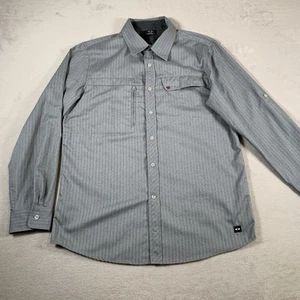 Oakley Shirt Mens Large Gray Outdoors Button Up Long Sleeve Outdoor Workwear - Picture 1 of 16