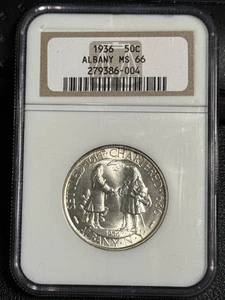 1936 Classic Commemorative Albany, New York, Charter NGC MS-66 ALBANY - Picture 1 of 2