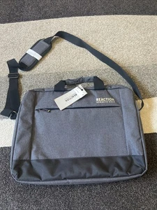 Kenneth Cole Reaction Case Single Compartment Gray Laptop Computer Bag 12x16 NWT - Picture 1 of 7