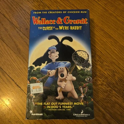 Wallace & Gromit The Curse of the Were-Rabbit 2006 VHS Dreamworks RARE OOP - Image 1 of 4
