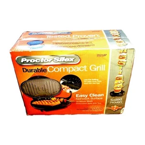 NEW Hamilton Beach Indoor Grill Proctor Silex 25218P Compact Panini Press Maker - Picture 1 of 3