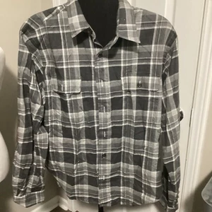 VINTAGE Polo Ralph Lauren Hemd Erwachsene Large kariert Ellenbogen Patch Knopfleiste Herren L - Bild 1 von 1