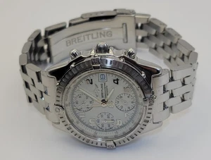 Breitling Chronomat A13352 Automatic Chronograph Watch 39mm white dial - Picture 1 of 9