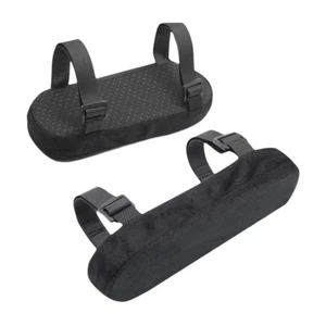 Lot de 2 coussins d'accoudoir pour chaises de bureau, lavables, support de coude pour - Photo 1/6