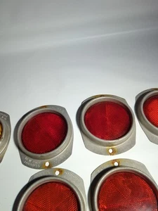 Signal Stat Reflectors~6 Red & 2 Amber ~No 3T3~SAE-A Vintage 8 Lens - Bild 1 von 9
