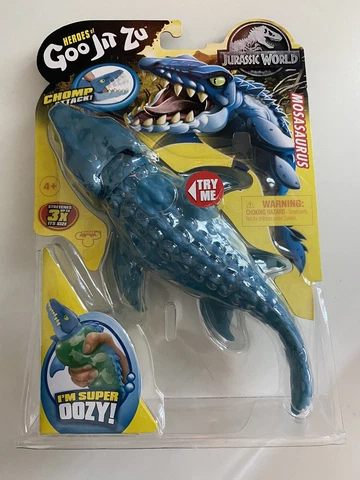 Jurassic World Heroes Of Goo Jit Zu Chomp Attack Mosasaurus Dinosaur NEW Cover