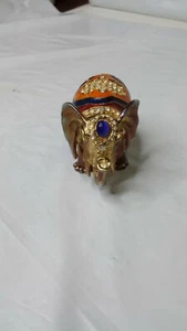 Gorgeous Elephant Jewelled Trinket Box Jewelry Box  - Picture 1 of 4