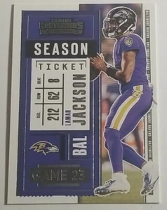 Lamar Jackson 2020 Panini Contenders #93 Baltimore Ravens - Picture 1 of 2