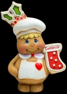 Christmas Gingerbread Man w/ Stocking Painted or Unpainted Ceramic Clay Magic - Picture 1 of 1