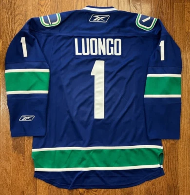 Roberto Luongo Vintage Vancouver Canucks Reebok Premiere Jersey - Image 1 of 4