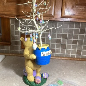 Mini uovo albero di Pasqua vintage Disney CLASSIC WINNIE THE POOH MIDWEST alto 24" - Foto 1 di 9