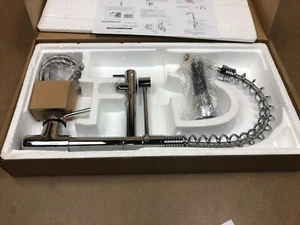Yanksmart 19.4" Tall Kitchen Sink Basin Chrome Finish Single Handle Faucet - Bild 1 von 9