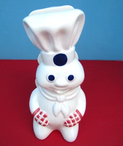 FS RARE Pillsbury Doughboy CHEF NAPKIN HOLDER RED GINGHAM MITTS GLOVE B & M 2003 - Picture 1 of 7