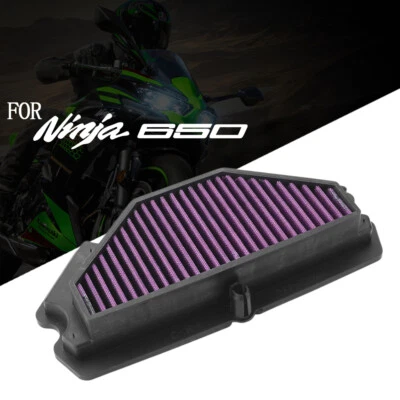 Air Filter Intake Cleaner For Kawasaki EX650 NINJA ABS ER-6N ER-6F 650 2012-2016 Foto 1 de 4