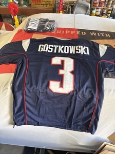 🏈Maglia Pats GOSTKOWSKI NON FIRMATA PERSONALIZZATA cucita cucita blu 2XL 🔥 - Foto 1 di 13
