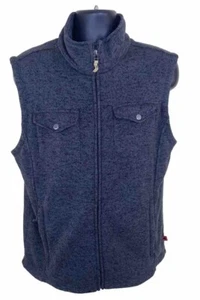 Mountain Khakis Vest Men XL Gray Heathered Full Zip Four Pockets - Picture 1 of 11