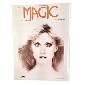 Magic Olivia Newton-John Sheet Music Words 1980 John Farrar BMI Movie Xanadu - Picture 1 of 6