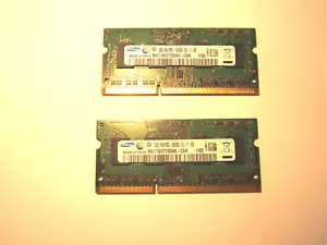 4GB 2x2GB SAMSUNG DDR3 1333MHz Laptop RAM PC3-10600S 204Pin SODIMM M471B5773DH0 - Picture 1 of 3