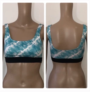 New Victoria's Secret Pink Blue Tie Dye Ultimate Sports Bra XS  - Picture 1 of 7