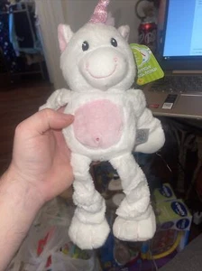 ✅Spark Create Imagine Unicorn Rattle ✅Crinkle Stretchy Plush ✅White/Pink ✅New - Picture 1 of 1