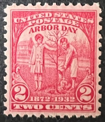 US STAMPS #717 2c SKYI PLANTING TREE MINT  MOGNH cv $25 xfs - Image 1 of 2