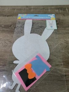 Happy Easter Bunny Felt Craft Kit, Kids Crafts, makes one Bunny. - Picture 1 of 6