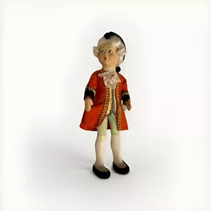 Muñeca Mozart Baitz años 50 vintage Mozart hecha en Austria 9"" coleccionable nueva con etiquetas - Imagen 1 de 6