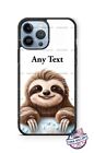 Niedliche lächelnde Sloth Kinderzimmer Kunst Design personalisierte Handyhülle für iPhone Samsung
