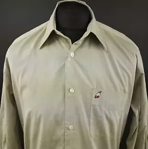 Peak Performance Vintage Shirt Fits LARGE (Tag M) 90s Y2k Retro Beige Relaxed - Picture 1 of 10