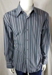 Faconnable L Shirt Stripe Long Sleeve Large - Picture 1 of 7