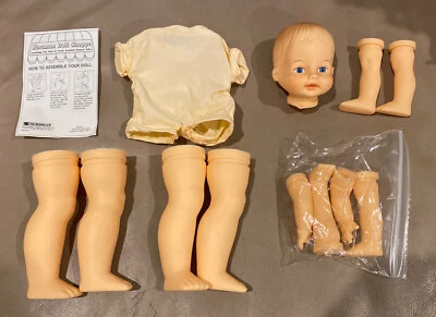 Horsman Doll Shoppe 1993 HAZ TU PROPIA MUÑECA 12” y 16” piezas CUERPO piernas brazos cabeza Foto 1 de 4