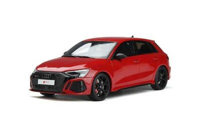1/18 Audi A3 RS3 Sportback 2021 Red Resin Model Car by GT Spirit GT378 - Изображение 1 из 4