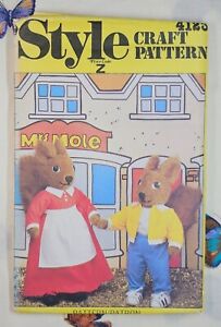 Style 4123 Tufty & Mrs Fluffytail - UNCUT Paper Sewing Pattern