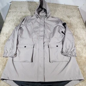 DKNY Mens Jacket Coat Gray XXL Insulated Hooded Zip Up Pockets Activewear - Picture 1 of 11
