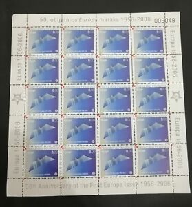 EZ~FR Croatia 2005 CEPT 50 Years of EUROPA Stamps Sheet let 