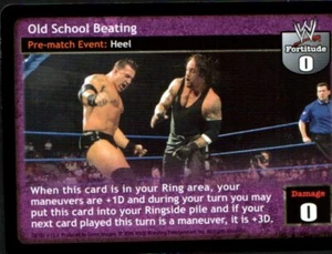 2004 Comic Images CCG WWE Raw Deal Vengeance 76/181 Old School Beating - Imagen 1 de 1