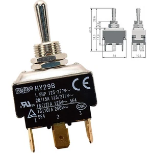 Momentary Toggle Switch for HY29B 86 Ranger Bass Boat Rear Trim Lift Off Control - Picture 1 of 9