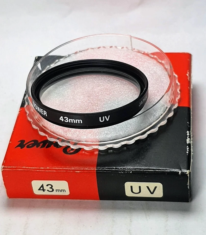 43mm Genuine OEM 43 mm UV Coated Glass Lens Protector Filter Japan Safety Bower - Image 1 of 3