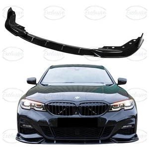 FÜR BMW 3ER G20 G21 2018+ GLANZ SCHWARZ FRONT SPLITTER LIPPE - Bild 1 von 5