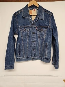 Levi's Trucker Jacket Denim Mens Small Dark Stonewash 72334-0134 NWT - Picture 1 of 7