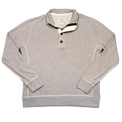 Sudadera Pullover American Eagle Cuarto Botón Cremallera Cuello Beige Para Hombre Grande Foto 1 de 4