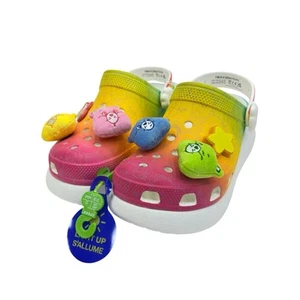 Zueco Crocs Care Bears Crush para mujer talla 7 blanco sandalias sin cordones cómodo nuevo - Imagen 1 de 9