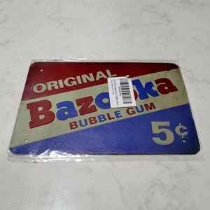 Original Bazooka Kaugummi Blechschild 8 x 5,5 Zoll rustikal Retro-Stil NEU - Bild 1 von 4
