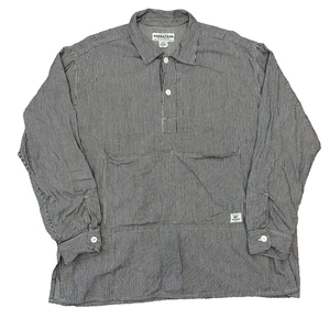 SASSAFRAS Pullover Landscaper Hickory Stripe Gardener Shirt, Size L - Picture 1 of 6