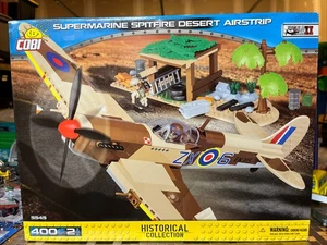 **Rare**COBI 5545/Supermarine Spitfire Desert Airstrip/WW2/Polish Minifigures - Picture 1 of 6