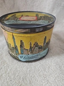 Vintage Whitmans Chocolate Tin WWII Land Sea Air 1942 - Picture 1 of 14