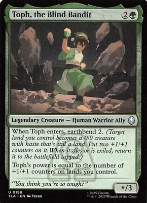 Toph, the Blind Bandit 198 Avatar The Last Airbender Magic the Gathering 001985 - Image 1 of 2